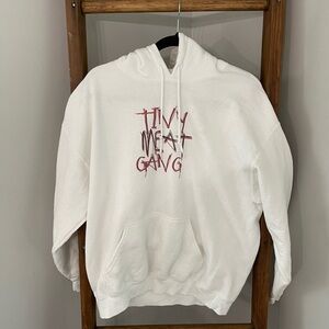 NWOT Cody Ko ‘Tiny Meat Gang’ White Graphic Size L Men’s Sweatshirt/Hoodie
